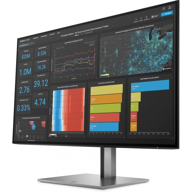 HP Z27q G3 QHD Display pantalla para PC 68,6 cm (27") 2560 x 1440 Pixeles Quad HD LED Plata