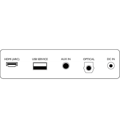Philips Soundbar 2.0 Gris 2.0 canales 30 W