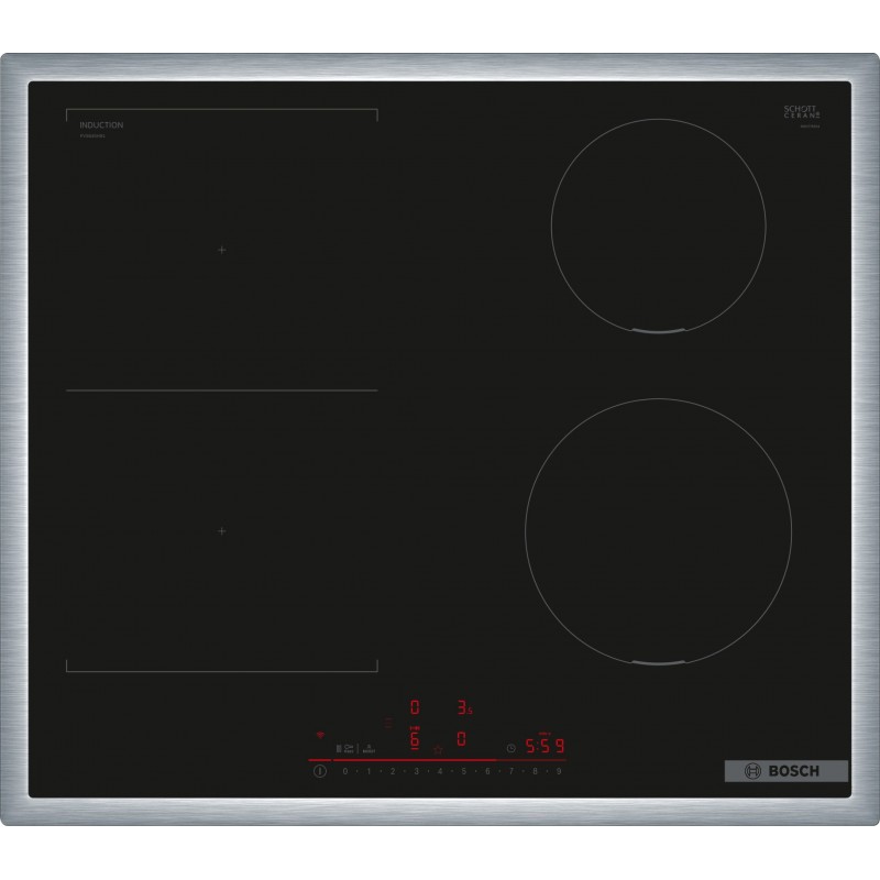 Bosch Serie 6 PVS645HB1E hob Black Built-in 60 cm Zone induction hob 4 zone(s)