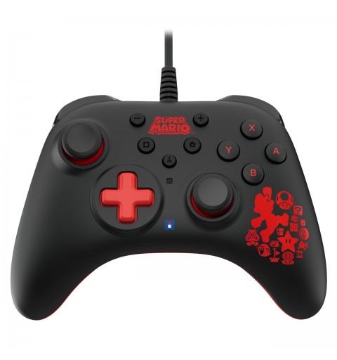 Hori HORIPAD Turbo Mario Black, Red Gamepad Nintendo Switch