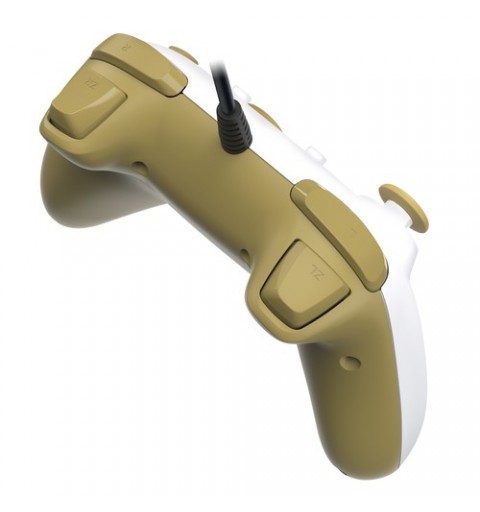 Hori HORIPAD Turbo Zelda Oro, Blanco Gamepad Nintendo Switch