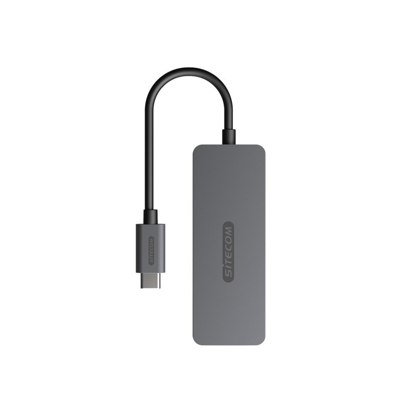 Sitecom CN-5010 hub & concentrateur USB 3.2 Gen 1 (3.1 Gen 1) Type-C 5000 Mbit s Noir, Gris