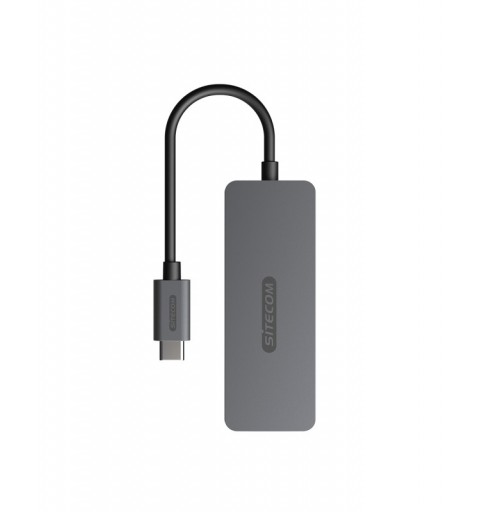 Sitecom CN-5010 hub & concentrateur USB 3.2 Gen 1 (3.1 Gen 1) Type-C 5000 Mbit s Noir, Gris