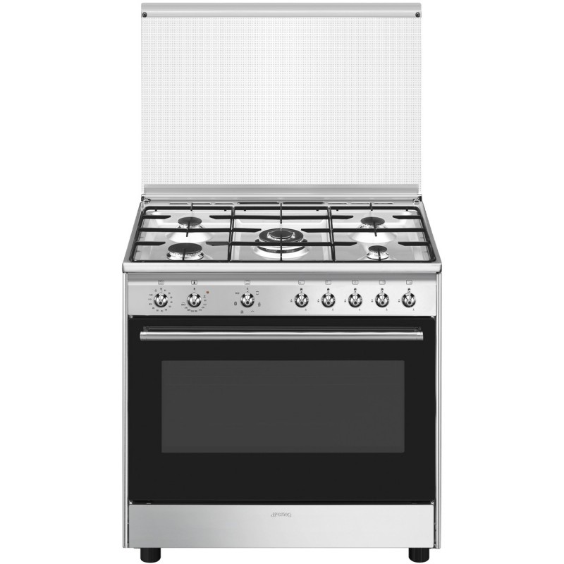 Smeg Concert CX91GMBL Range cooker Electric Gas Stainless steel A