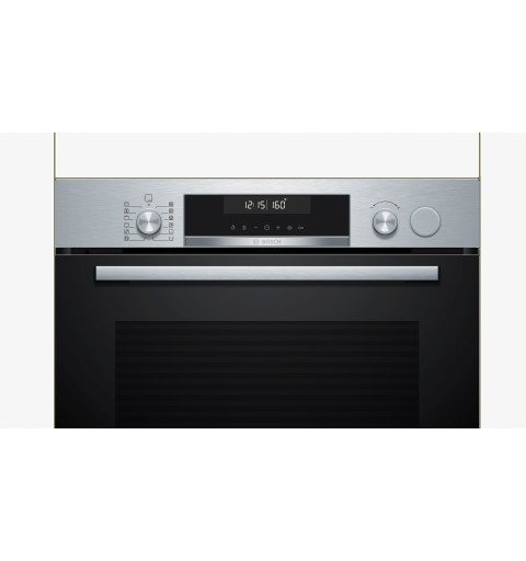 Bosch Serie 6 HRG5180S0 horno 71 L 3600 W A Negro, Acero inoxidable