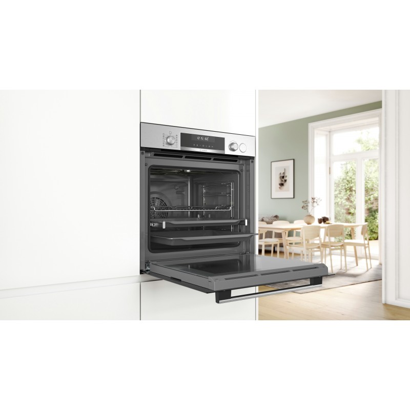 Bosch Serie 6 HRG5180S0 forno 71 L 3600 W A Nero, Acciaio inossidabile