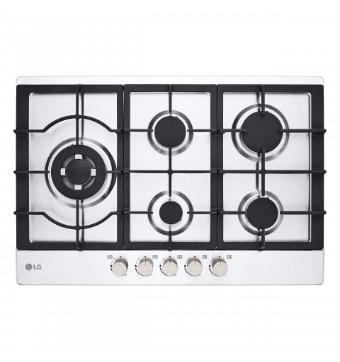 LG CBGZ3016S Acero inoxidable Integrado 75 cm Encimera de gas 5 zona(s)