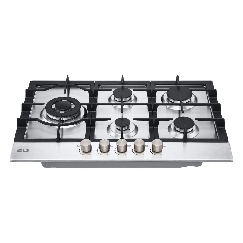 LG CBGZ3016S Acero inoxidable Integrado 75 cm Encimera de gas 5 zona(s)