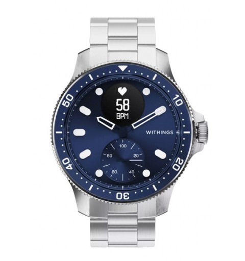 Withings SCANWATCH HORIZON 4,32 cm (1.7") 43 mm Analog Blau GPS