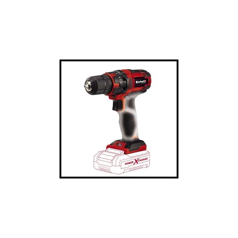 Einhell TC-CD 18 35 Li - Solo 550 Giri min 970 g Nero, Rosso