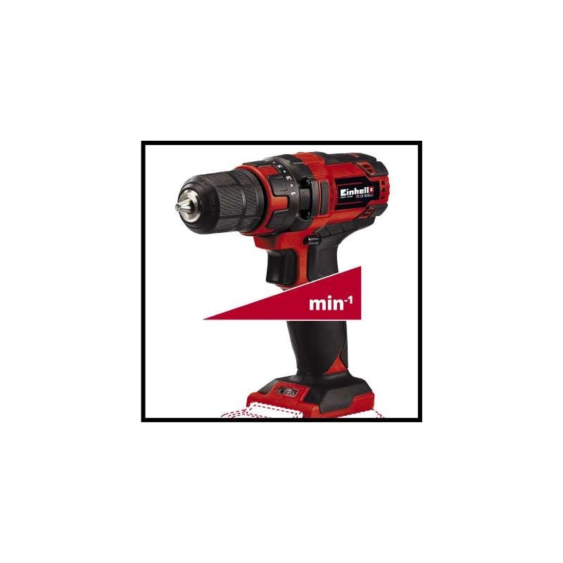 Einhell TC-CD 18 35 Li - Solo 550 Giri min 970 g Nero, Rosso