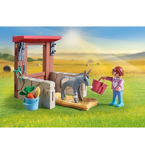Playmobil Tierarzteinsatz bei den Eseln