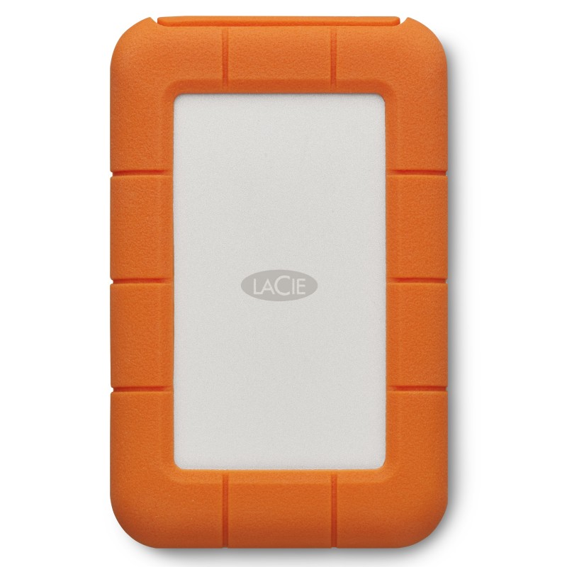 LaCie Rugged USB-C disco rigido esterno 5 TB Grigio, Giallo