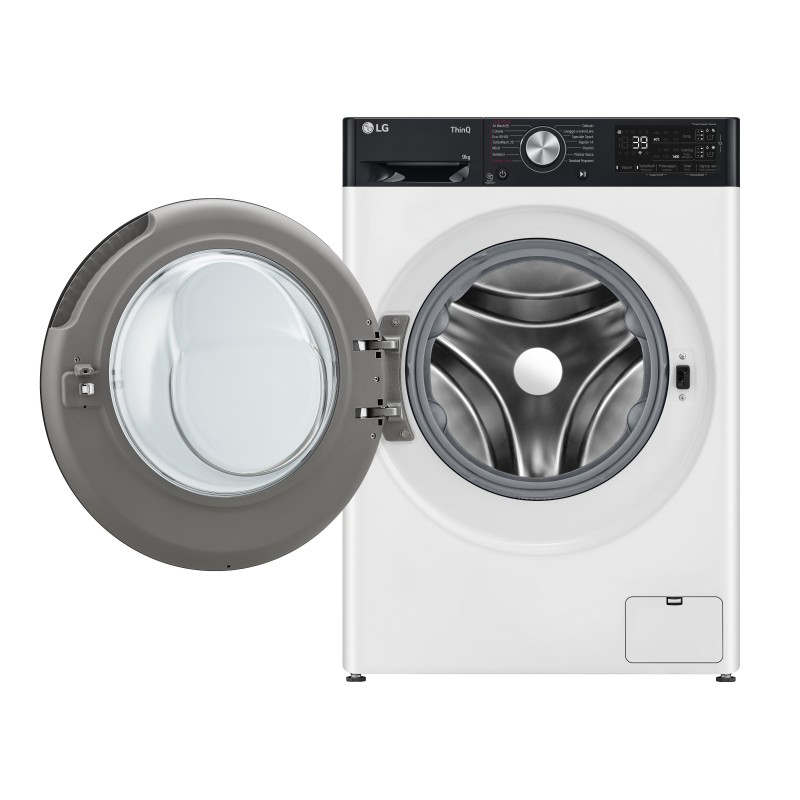 LG F4R7509TSWB machine à laver Charge avant 9 kg 1400 tr min Blanc