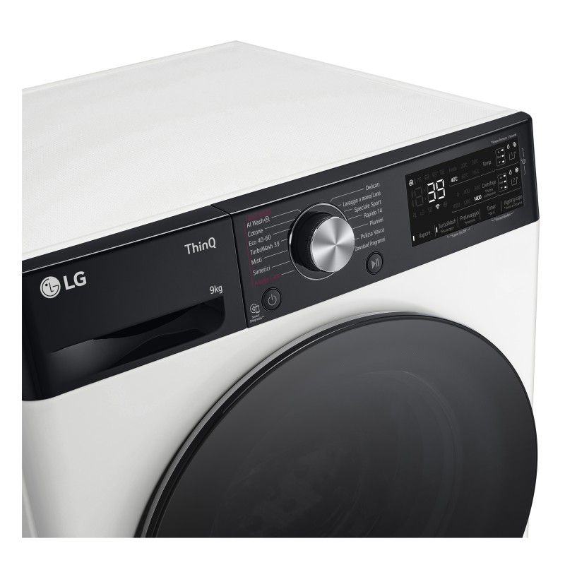 LG F4R7509TSWB Waschmaschine Frontlader 9 kg 1400 RPM Weiß