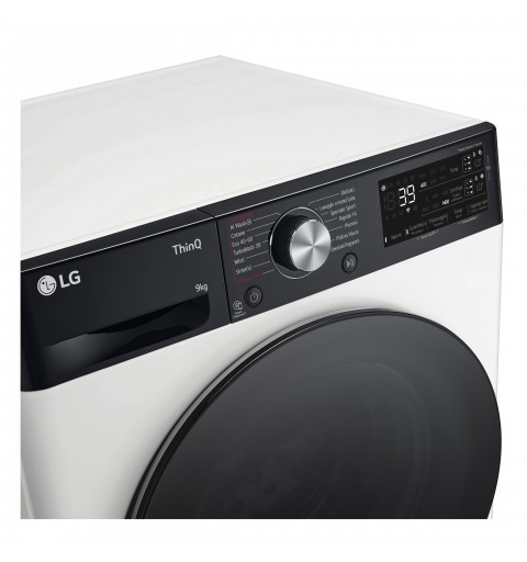 LG F4R7509TSWB lavadora Carga frontal 9 kg 1400 RPM Blanco