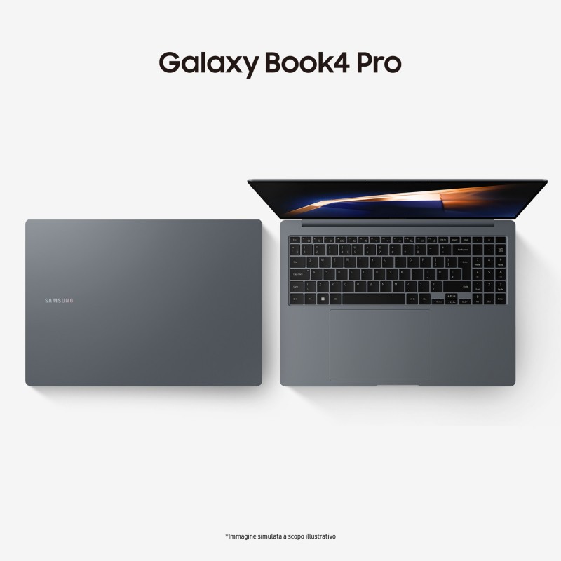 Samsung Galaxy Book4 Pro Laptop, Intel® Core™ Ultra 7 155H, 16GB RAM, 512GB SSD, 16" Dynamic AMOLED 2X touch, Windows 11 Home,