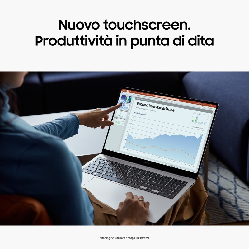 Samsung Galaxy Book4 Pro Portátil 40,6 cm (16") Pantalla táctil 3K Intel Core Ultra 7 155H 16 GB LPDDR5x-SDRAM 512 GB SSD Wi-Fi