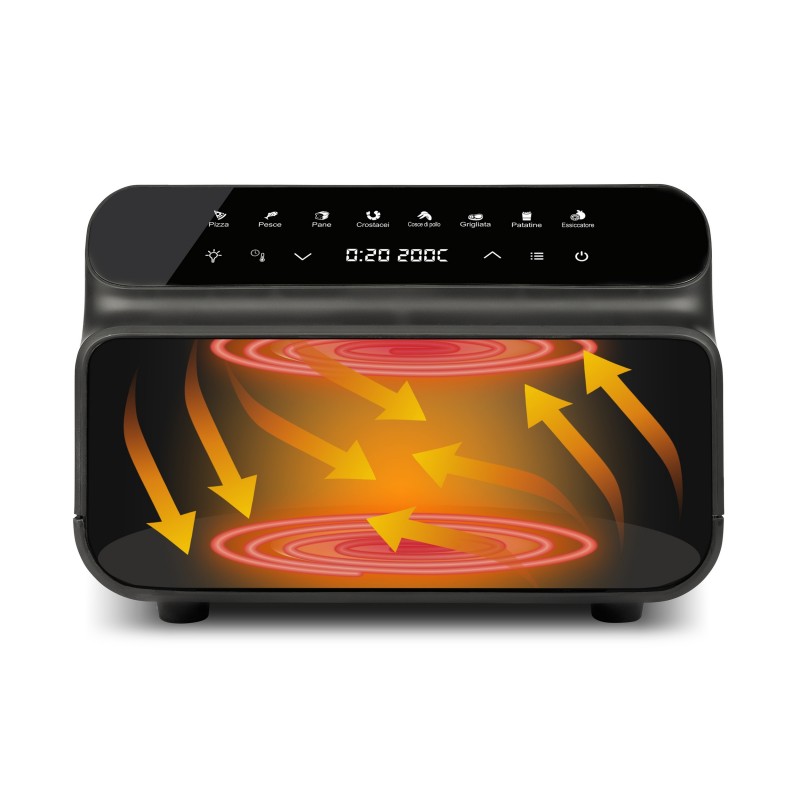 G3 Ferrari G10181 friteuse Unique 10 L Autonome 2000 W Noir, Acier inoxydable