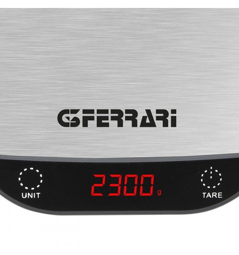 G3 Ferrari G20096 escabeaux de cuisine Acier inoxydable Comptoir Balance de ménage électronique