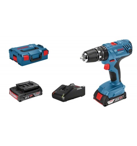 Bosch GSB 18V-21 PROFESSIONAL 1800 RPM Keyless 1.2 kg Black, Blue, Red