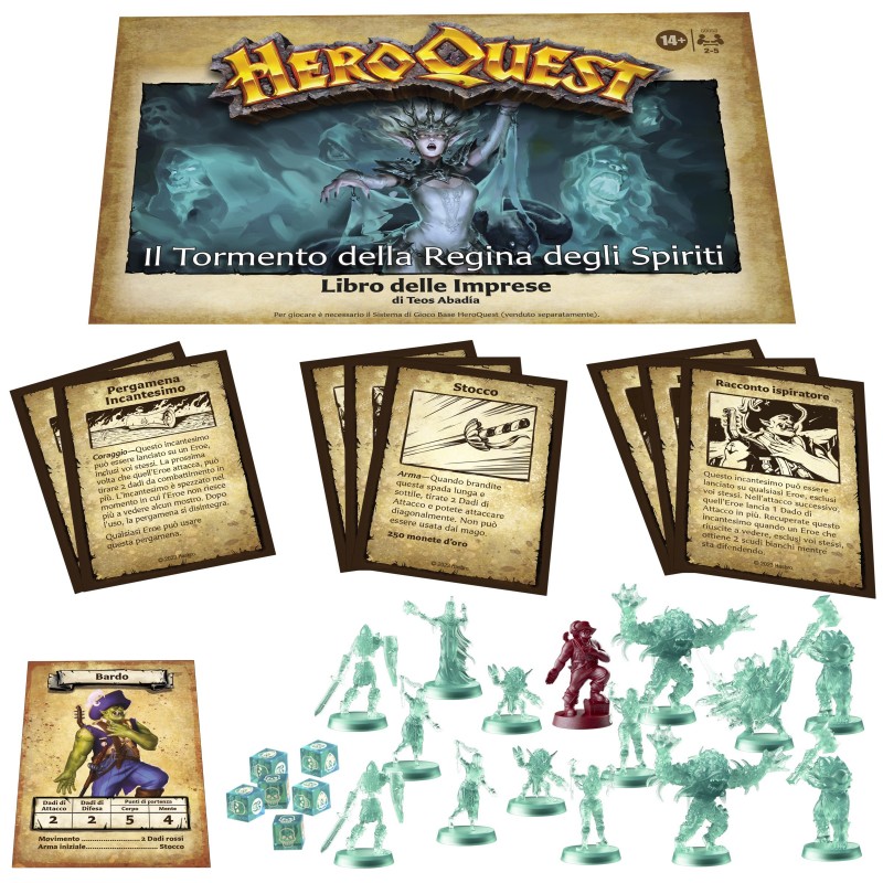 Hasbro Gaming Avalon Hill HeroQuest, pack delle imprese Il Tormento della Regina degli Spiriti, dai 14 anni in su, da 2 a 5