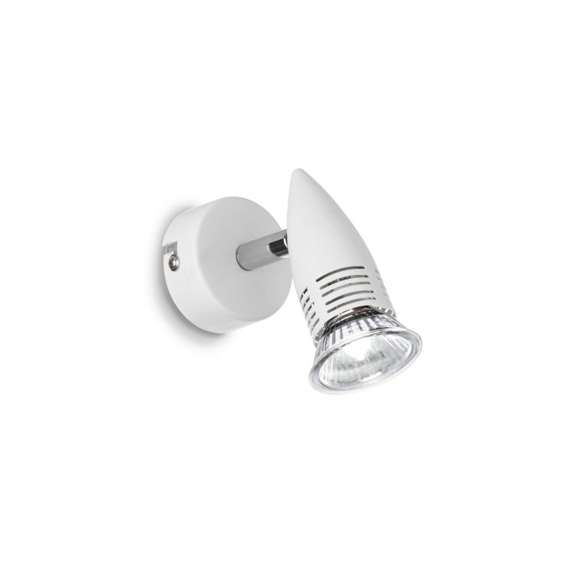 Ideal Lux ALFA AP1 BIANCO Mod. 099057 Lampada Da Parete 1 Luce Ideal Lux ALFA AP1 BIANCO Mod. 099057 Lampada Da Parete 1 Luce