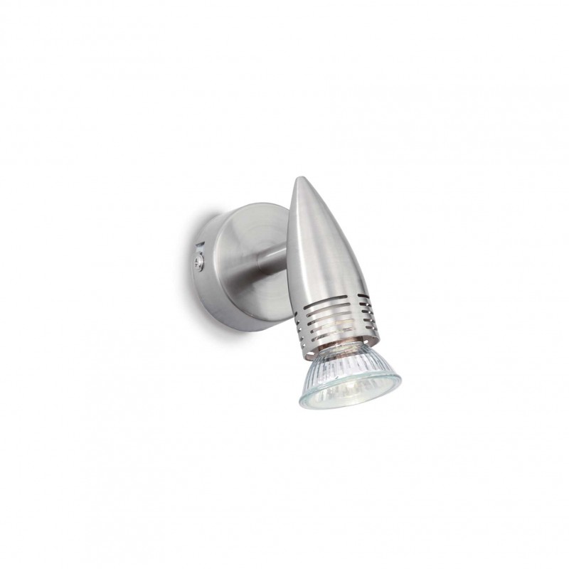 Ideal Lux ALFA AP1 NICKEL Mod. 009377 Lampada Da Parete 1 Luce Ideal Lux ALFA AP1 NICKEL Mod. 009377 Lampada Da Parete 1 Luce