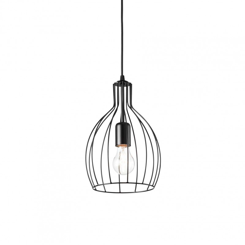 Ideal Lux AMPOLLA-2 SP1 NERO Mod. 148151 Lampada A Sospensione 1 Luce