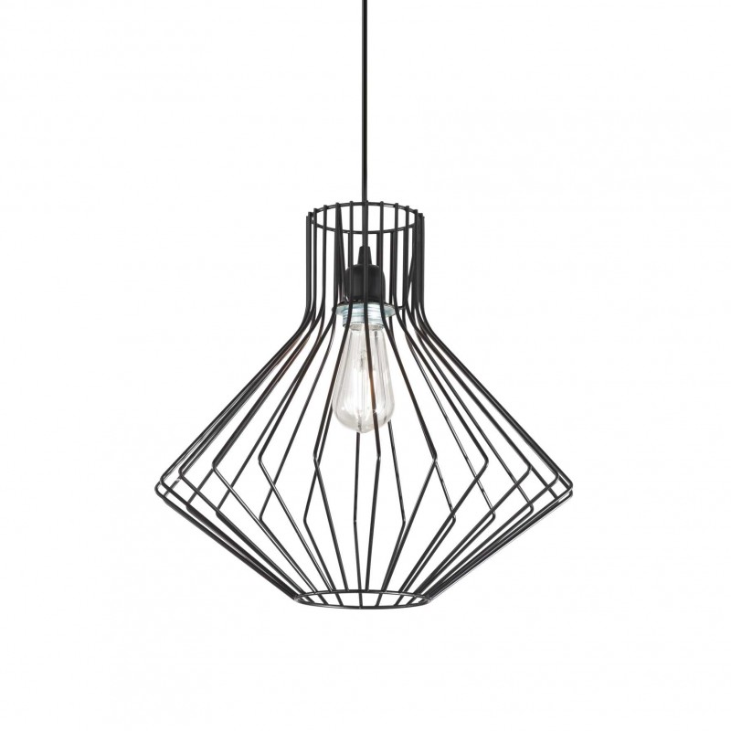 Ideal Lux AMPOLLA-4 SP1 NERO Mod. 167497 Lampada A Sospensione 1 Luce