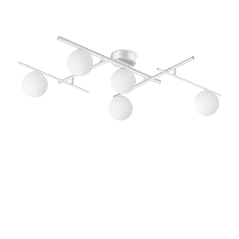 Ideal Lux ATLAS PL5 BIANCO Mod. 328225 Lampada Da Soffitto 5 Luci