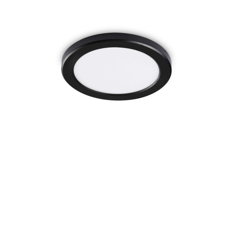 Ideal Lux AURA PL ROUND 4000K NERO Mod. 306360 Lampada Da Soffitto 1 Luce