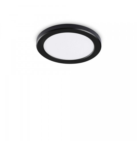 Ideal Lux AURA PL ROUND 4000K NERO Mod. 306360 Lampada Da Soffitto 1 Luce
