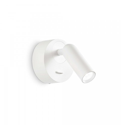 Ideal Lux BEAN AP ROUND BIANCO Mod. 260600 Lampada Da Parete 1 Luce