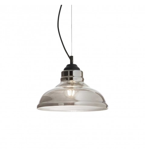 Ideal Lux BISTRO' SP1 PLATE FUME' Mod. 112343 Lampada A Sospensione 1 Luce