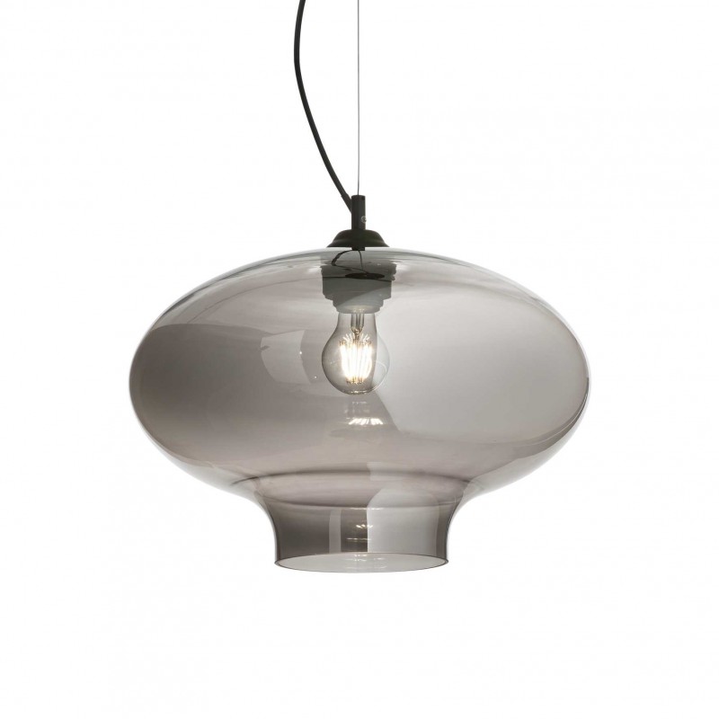 Ideal Lux BISTRO' SP1 ROUND FUME' Mod. 120904 Lampada A Sospensione 1 Luce