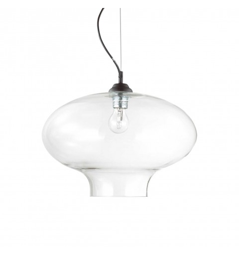 Ideal Lux BISTRO' SP1 ROUND TRASPARENTE Mod. 120898 Lampada A Sospensione 1 Luce