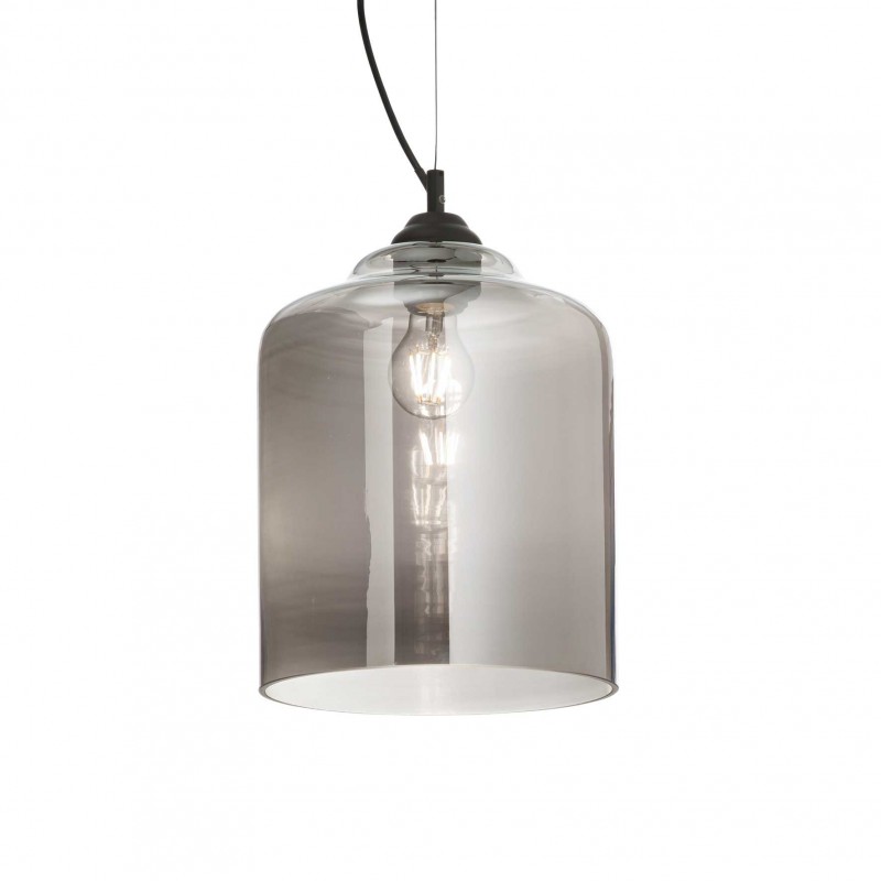 Ideal Lux BISTRO' SP1 SQUARE FUME' Mod. 112312 Lampada A Sospensione 1 Luce