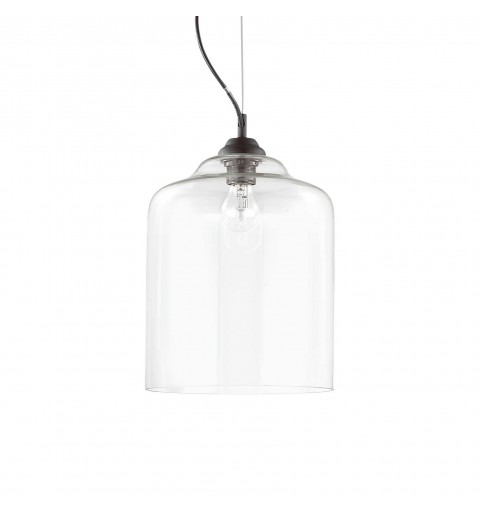 Ideal Lux BISTRO' SP1 SQUARE TRASPARENTE Mod. 112305 Lampada A Sospensione 1 Luce