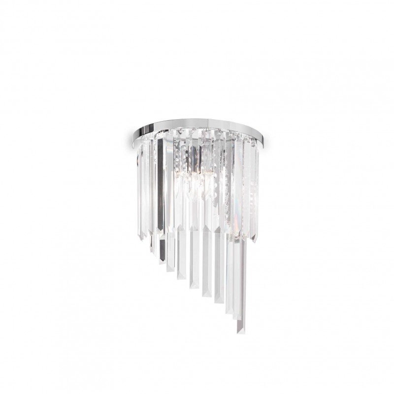 Ideal Lux CARLTON AP3 CROMO Mod. 168913 Lampada Da Parete 3 Luci