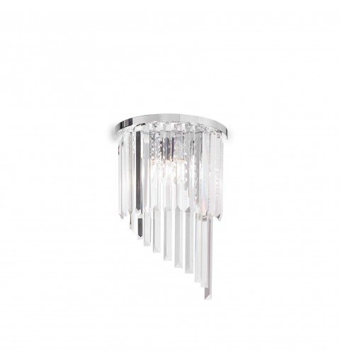 Ideal Lux CARLTON AP3 CROMO Mod. 168913 Lampada Da Parete 3 Luci