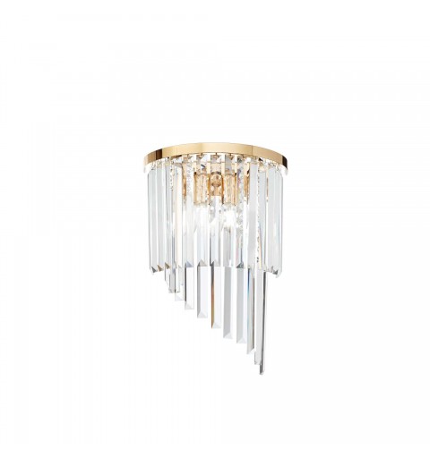 Ideal Lux CARLTON AP3 ORO Mod. 213491 Lampada Da Parete 3 Luci