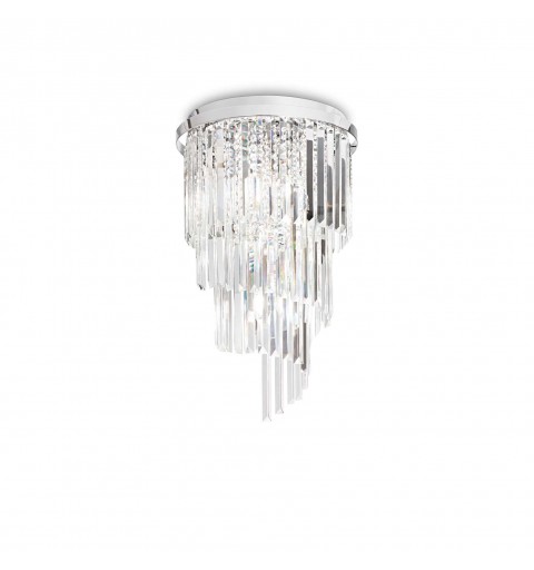 Ideal Lux CARLTON PL8 CROMO Mod. 168920 Lampada Da Soffitto 8 Luci