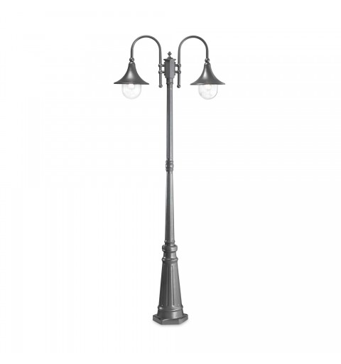 Ideal Lux CIMA PT2 ANTRACITE Mod. 246833 Lampada Da Terra 2 Luci