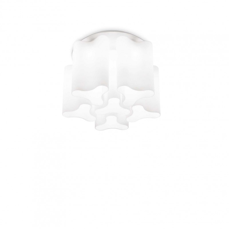 Ideal Lux COMPO PL6 BIANCO Mod. 125503 Lampada Da Soffitto 6 Luci