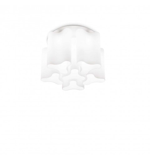 Ideal Lux COMPO PL6 BIANCO Mod. 125503 Lampada Da Soffitto 6 Luci