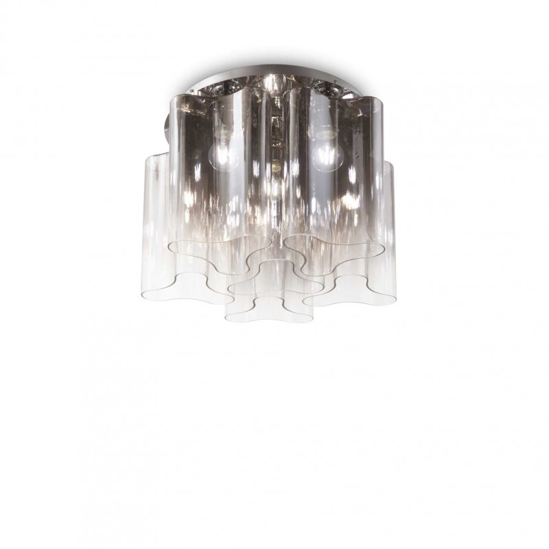 Ideal Lux COMPO PL6 FUME' Mod. 172828 Lampada Da Soffitto 6 Luci