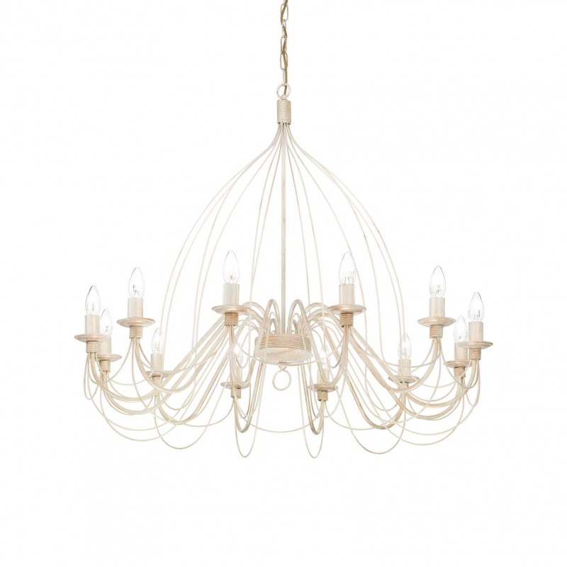 Ideal Lux CORTE SP12 BIANCO Mod. 097664 Lampada A Sospensione 12 Luci