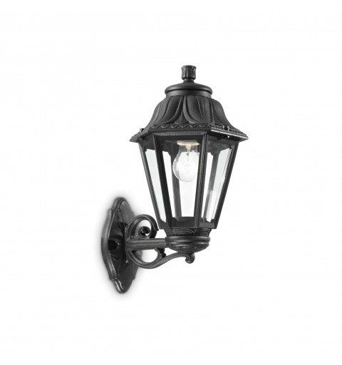 Ideal Lux DAFNE AP1 BIG NERO Mod. 101491 Lampada Da Parete 1 Luce