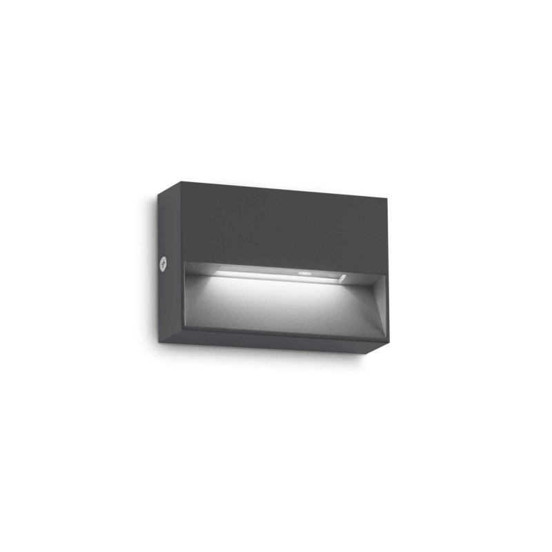 Ideal Lux DEDRA AP SMALL ANTRACITE Mod. 328645 Lampada Da Parete 1 Luce